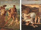 Gentile Bellini Paintings - Four Allegories Perseverance and Fortune by Giovanni Bellini